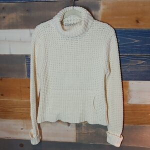 Acorn Chunky Knit Sweater M Cream